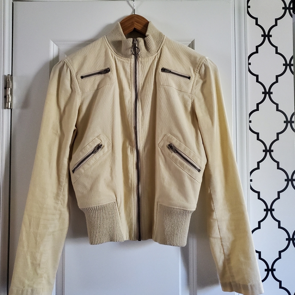 Bebe Zippered Bomber Jacket